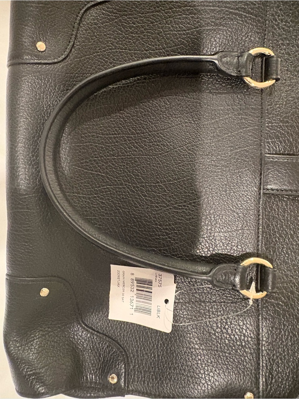 Coach Black Pebbled Leather Satchel with Gold Hardware
Nwts - Picture 5 of 10